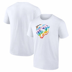 Chicago Bears Logo Pride T-Shirt - White - NFL