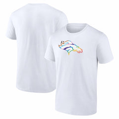 Denver Broncos Logo Pride T-Shirt - White - NFL