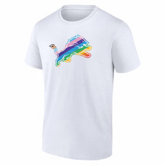 Detroit Lions Logo Pride T-Shirt - White - NFL