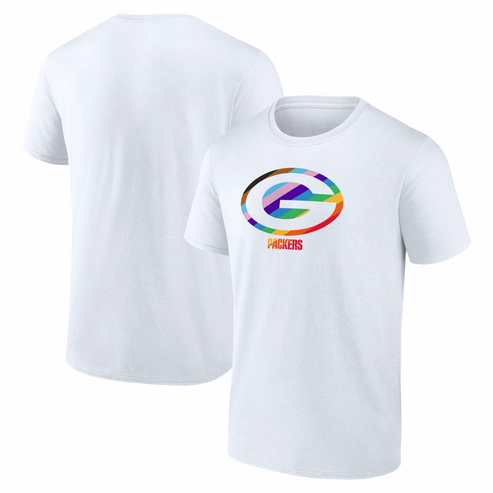 Green Bay Packers Logo Pride T-Shirt - White - NFL