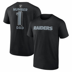 Las Vegas Raiders #1 Dad Jersey T-Shirt - Black - NFL