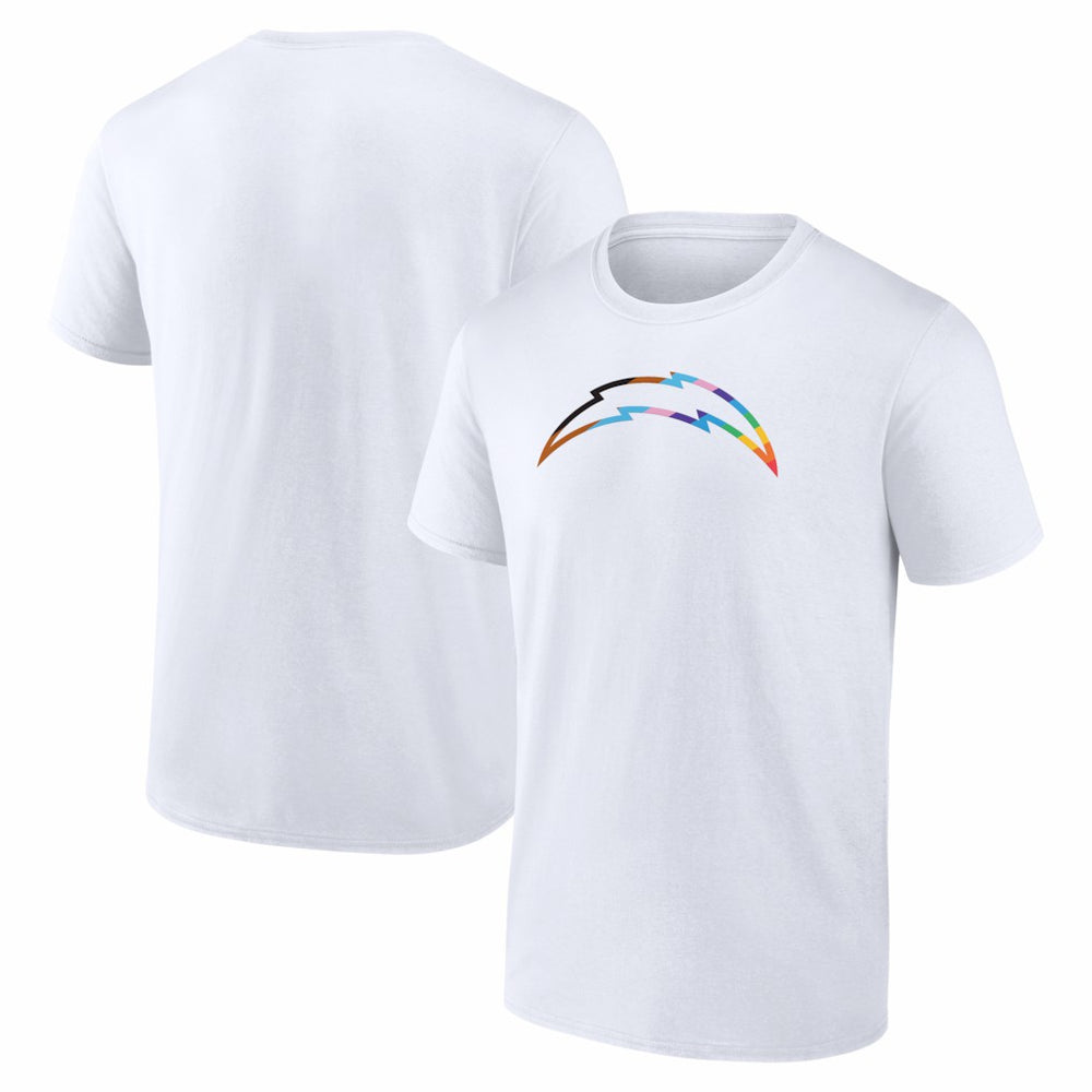 Los Angeles Chargers Logo Pride T-Shirt - White - NFL