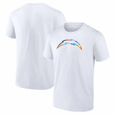 Los Angeles Chargers Logo Pride T-Shirt - White - NFL