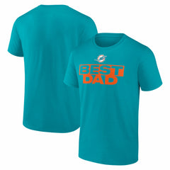Miami Dolphins Greatest Dad T-Shirt - Aqua - NFL