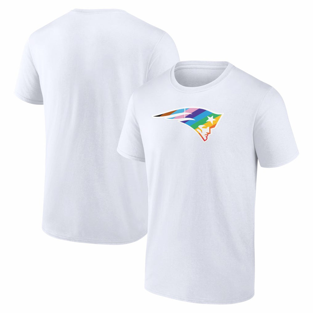 New England Patriots Logo Pride T-Shirt - White - NFL