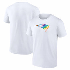 New England Patriots Logo Pride T-Shirt - White - NFL