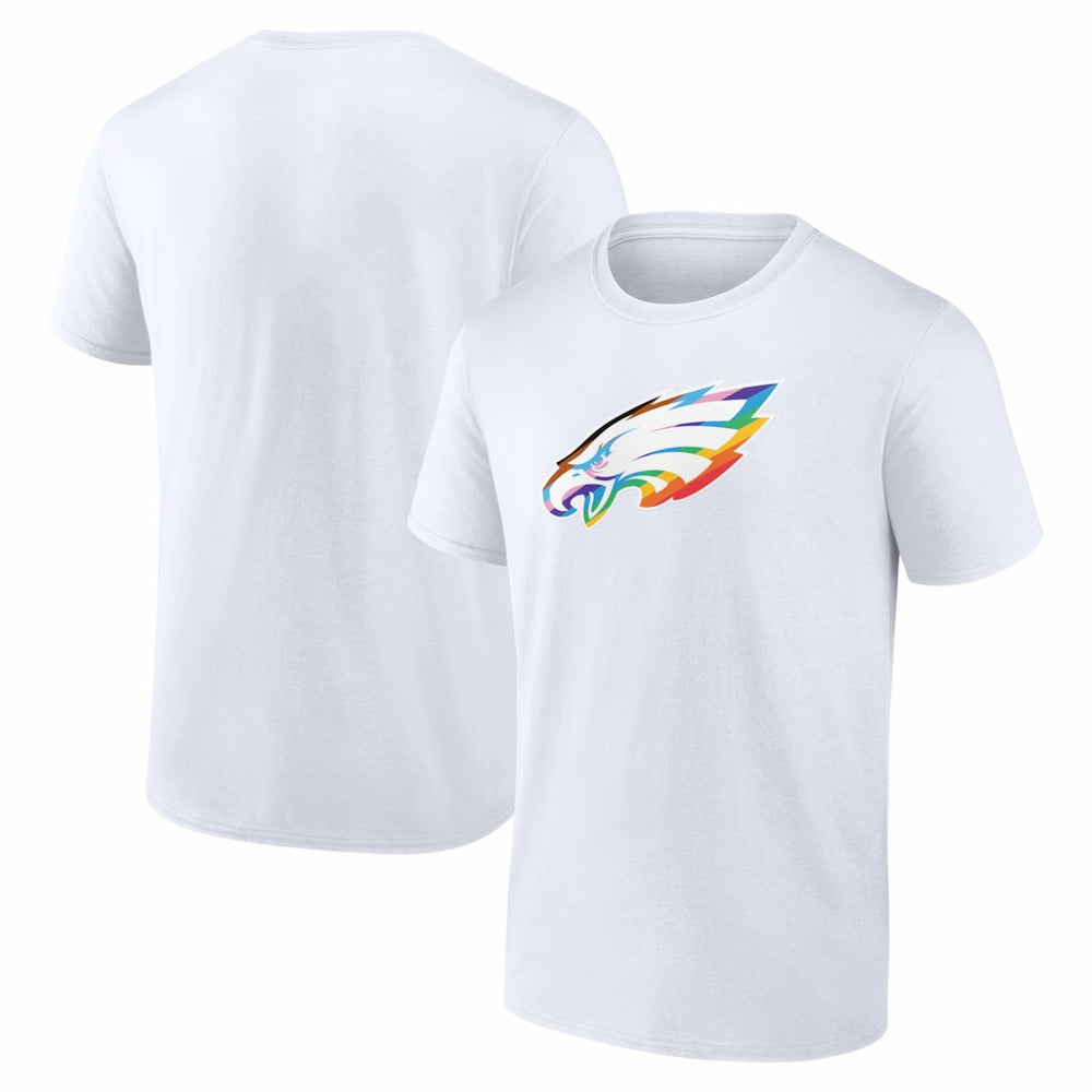 Philadelphia Eagles Logo Pride T-Shirt - White - NFL