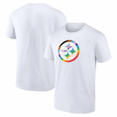 Pittsburgh Steelers Logo Pride T-Shirt - White - NFL