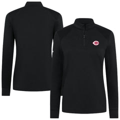 Cincinnati Reds Levelwear Women's Power Insignia 2.0 Quarter-Zip Pullover Top Online
