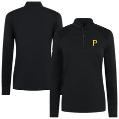 Pittsburgh Pirates Levelwear Women's Power Insignia 2.0 Quarter-Zip Pullover Top for sale