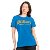 Los Angeles Chargers G-III 4Her by Carl Banks Women's Super-Slim Lightweight Winning Crew T-Shirt - Powder Blue - NFL