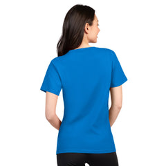 Detroit Lions G-III 4Her by Carl Banks Women's Super-Slim Lightweight Winning Crew T-Shirt - Blue - NFL