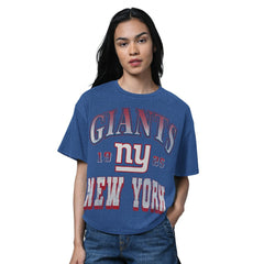 New York Giants Starter Women's Oversized Hall of Fame T-Shirt - Heather Royal - NFL