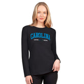 Carolina Panthers G-III 4Her by Carl Banks Women's Best Play Long Sleeve T-Shirt - Black - NFL