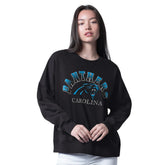 Carolina Panthers G-III 4Her by Carl Banks Women's Oversized Feud Sweatshirt - Black - NFL