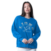 Detroit Lions G-III 4Her by Carl Banks Women's Oversized Feud Sweatshirt - Blue - NFL