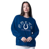 Indianapolis Colts G-III 4Her by Carl Banks Women's Oversized Feud Sweatshirt - Royal - NFL