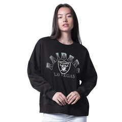 Las Vegas Raiders G-III 4Her by Carl Banks Women's Oversized Feud Sweatshirt - Black - NFL