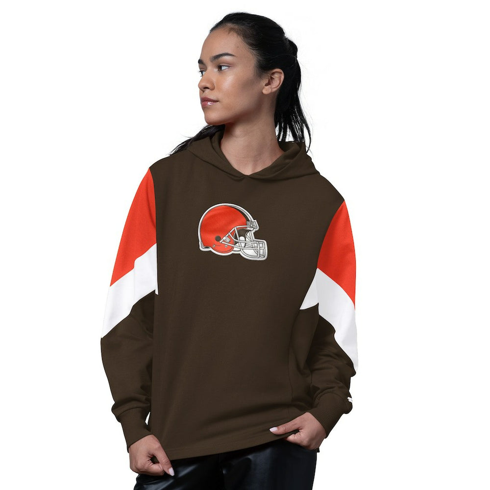Cleveland Browns Starter Women's Scrimmage Hoodie - Brown - NFL