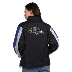 Baltimore Ravens Starter Women's Thursday Night Gridiron Half-Zip Jacket - Black/Purple - NFL