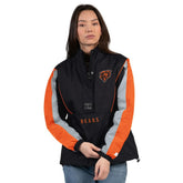 Chicago Bears Starter Women's Thursday Night Gridiron Half-Zip Jacket - Black/Orange - NFL