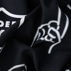 Las Vegas Raiders Chubbies The Neon 5.5" Classic Lined Swim Trunks - Black - NFL