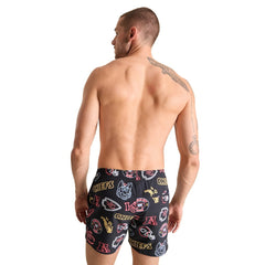Kansas City Chiefs Chubbies The Neon 5.5" Classic Lined Swim Trunks - Black - NFL