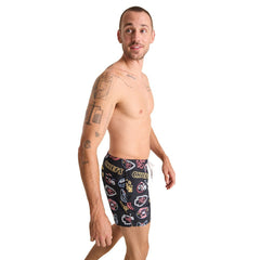Kansas City Chiefs Chubbies The Neon 5.5" Classic Lined Swim Trunks - Black - NFL