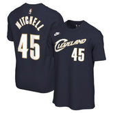 Nike Donovan Mitchell Cleveland Cavaliers Unisex Name & Number T-Shirt Classic Editi- Navy