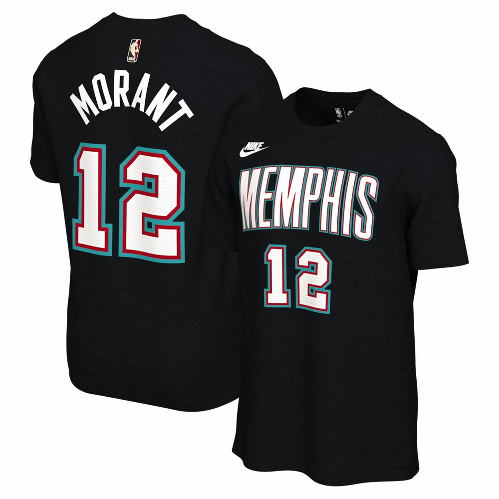 Nike Ja Morant Memphis Grizzlies Unisex Name & Number T-Shirt Classic Edition Black