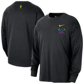 Nike Denver Nuggets 2025/26 City Edition Remix Essential Logo Long Sleeve T-Shirt Black