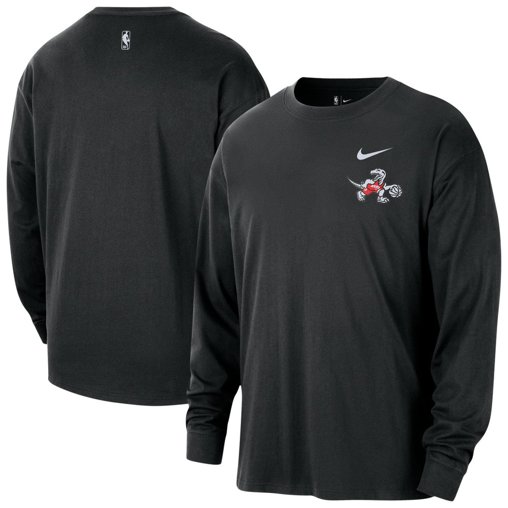 Nike Toronto Raptors 2025/26 City Edition Remix Essential Logo Long Sleeve T-Shirt Black