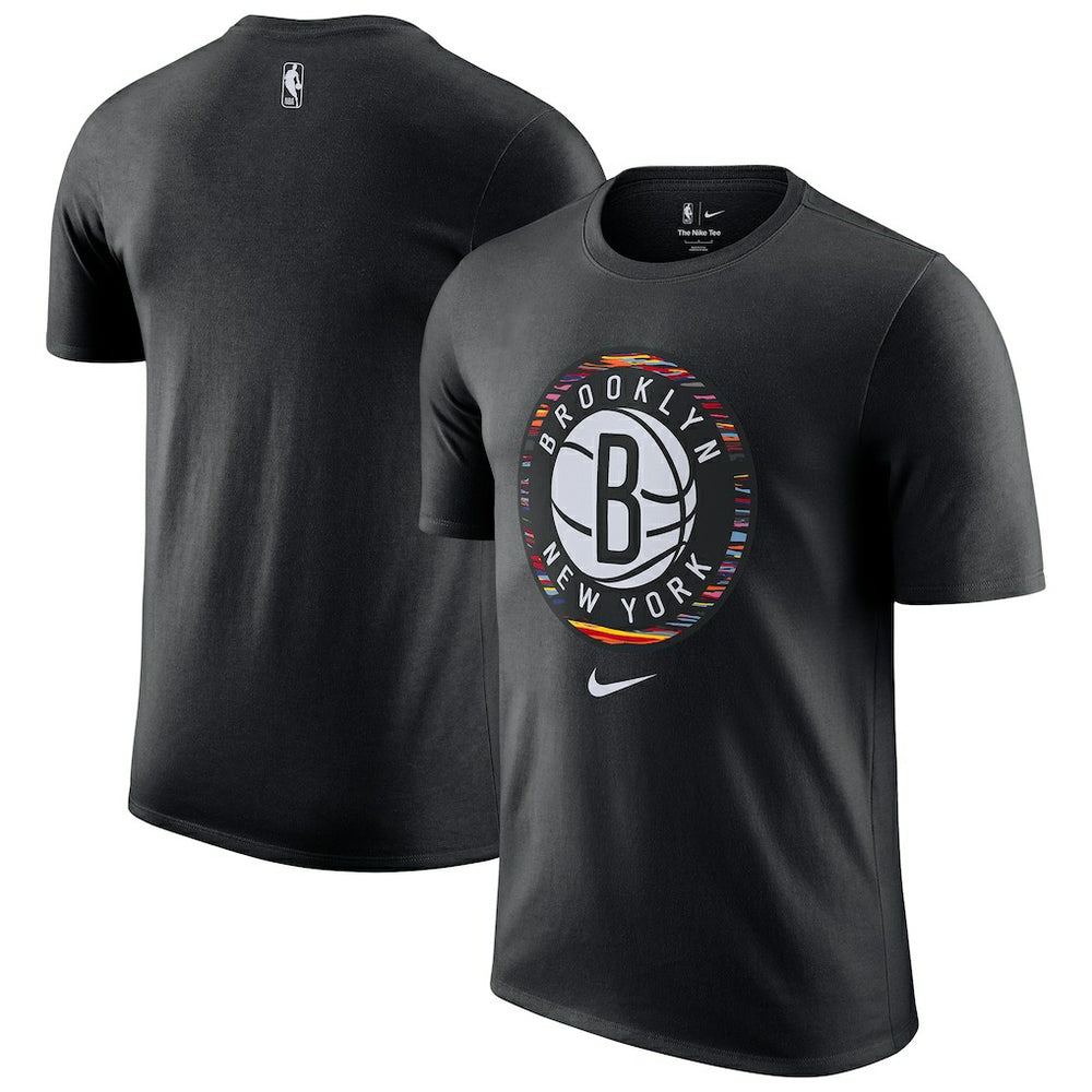 Nike Brooklyn Nets 2025/26 City Edition Remix Essential Logo T-Shirt Black