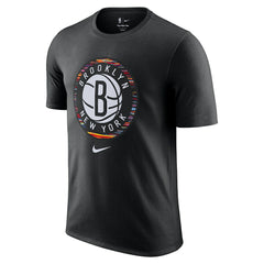 Nike Brooklyn Nets 2025/26 City Edition Remix Essential Logo T-Shirt Black