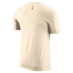 Nike New York Knicks 2025/26 City Edition Remix Essential Logo T-Shirt Natural