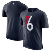 Nike Philadelphia 76ers 2025/26 City Edition Remix Essential Logo T-Shirt Navy