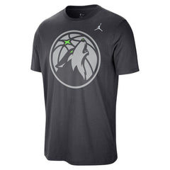 Minnesota Timberwolves Jordan Brand Statement Edition Essential T-Shirt Anthracite