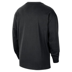 Nike Memphis Grizzlies Unisex Classic Edition Hardwood Classics Essential Logo Long Sleeve T-Shirt Black