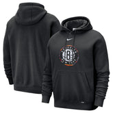 Nike Brooklyn Nets 2025/26 City Edition Essential Logo Remix Hoodie Black