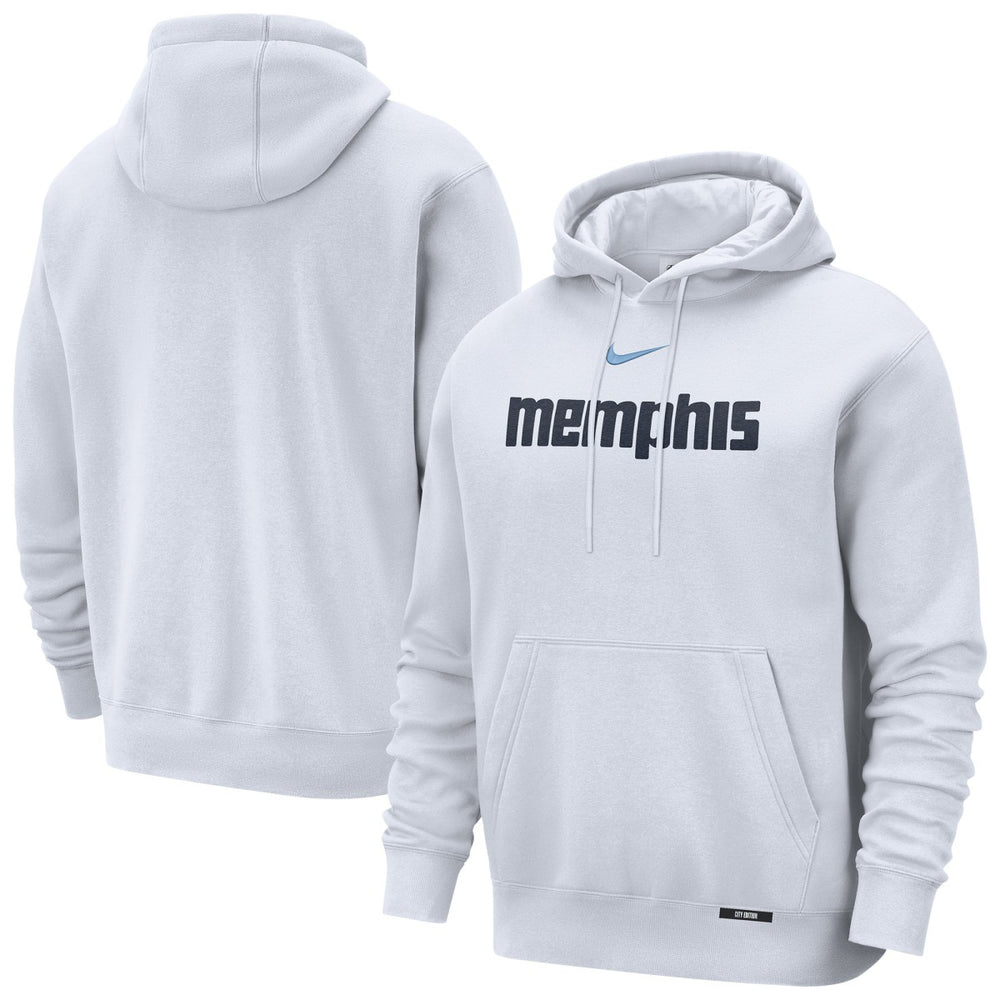 Nike Memphis Grizzlies 2025/26 City Edition Essential Remix Club Hoodie White