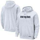 Nike Memphis Grizzlies 2025/26 City Edition Essential Remix Club Hoodie White