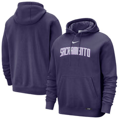 Nike Sacramento Kings 2025/26 City Edition Essential Remix Club Hoodie Purple