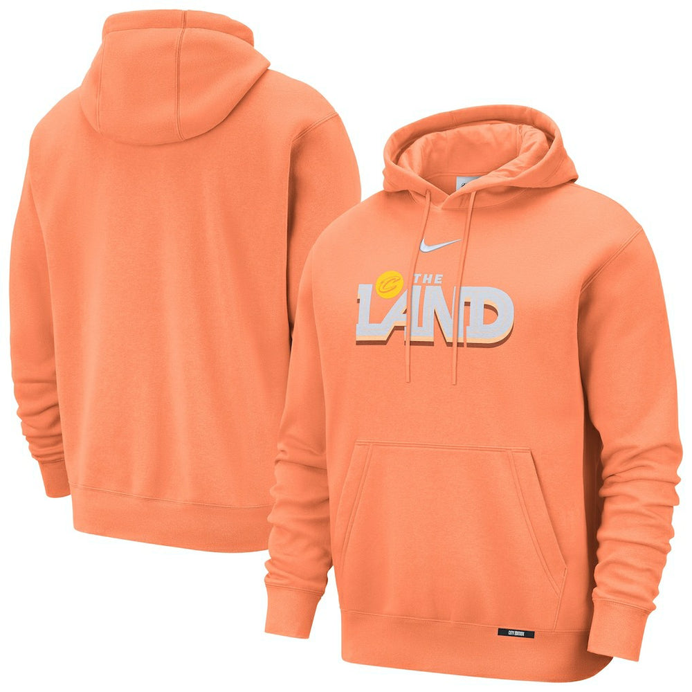 Nike Cleveland Cavaliers 2025/26 City Edition Essential Remix Club Hoodie Orange