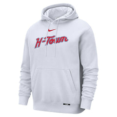 Nike Houston Rockets 2025/26 City Edition Essential Remix Club Hoodie White