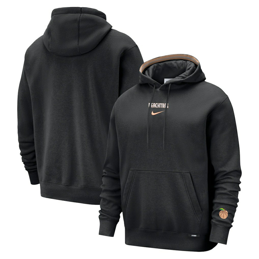 Nike Atlanta Hawks 2025/26 City Edition Courtside Remix Premium Hoodie Black