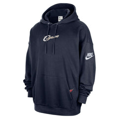 Nike Cleveland Cavaliers Classic Edition Hardwood Classics Premium Club Heavyweight Fleece Hoodie Navy