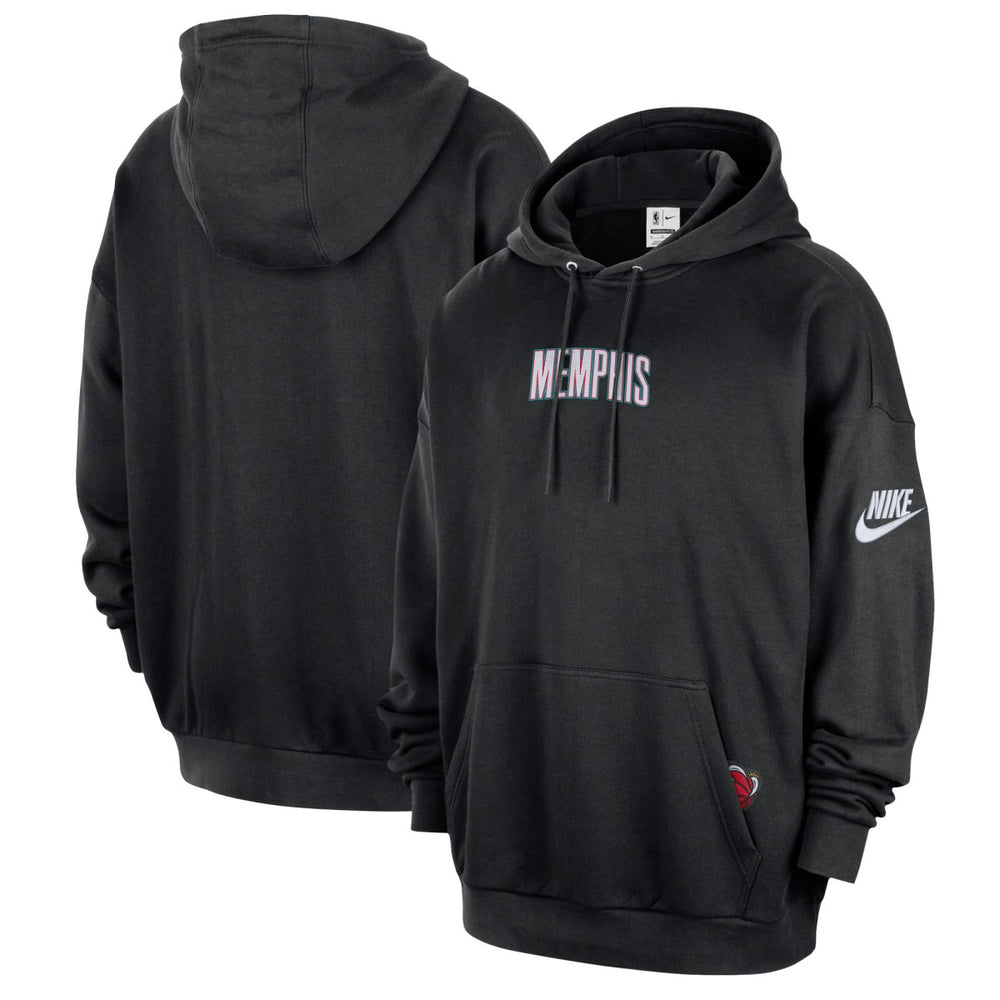 Nike Memphis Grizzlies Classic Edition Hardwood Classics Premium Club Heavyweight Fleece Hoodie Black