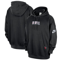 Nike Memphis Grizzlies Classic Edition Hardwood Classics Premium Club Heavyweight Fleece Hoodie Black
