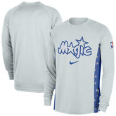 Nike Orlando Magic 2025/26 City Edition Authentic Pregame Dri-FIT Long Sleeve Shooting T-Shirt Silver