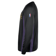 Nike Los Angeles Lakers 2025/26 City Edition Authentic Pregame Dri-FIT Long Sleeve Shooting T-Shirt Black